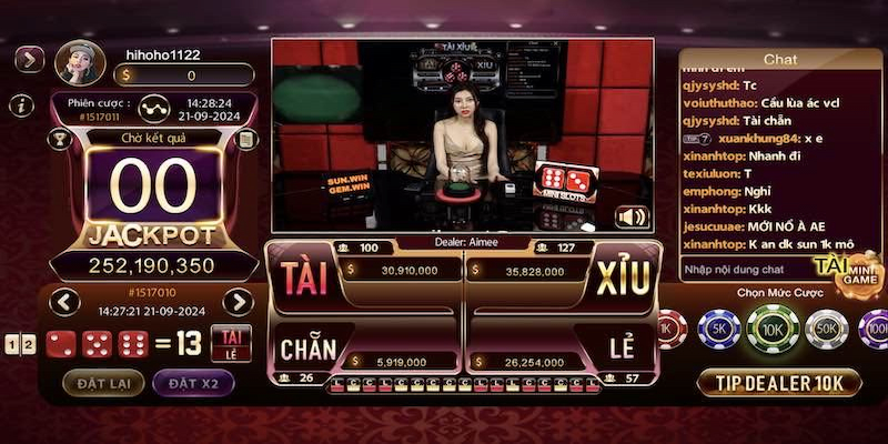 Tài xỉu live stream phong phú trong các tùy chọn cược